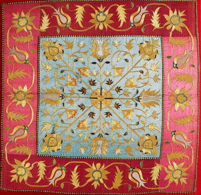 Gold-thread Embroidered Silk Wrap by Unbekannt Unbekannt